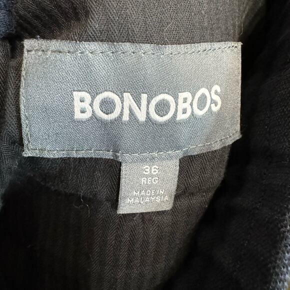 Bonobos  Drawstring Tapered Leg Pants Pull-on Elastic Waist Blue Men's 36 - Picture 5 of 6